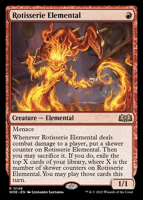 Rotisserie Elemental card from WOE #148