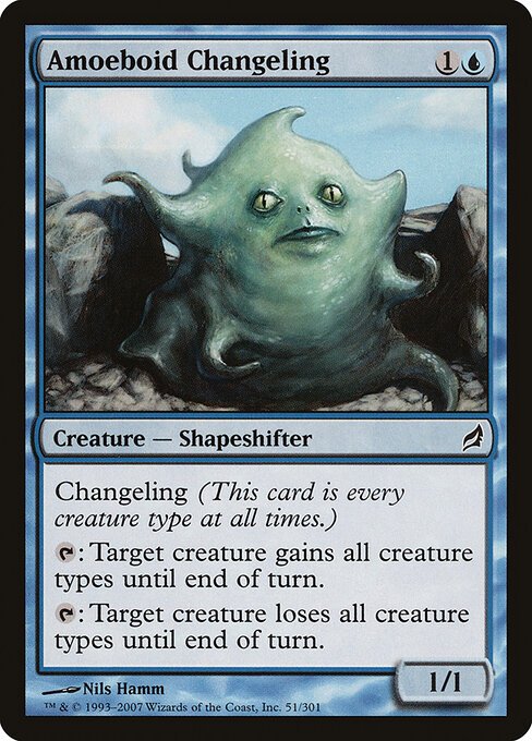 Amoeboid Changeling card from LRW #51