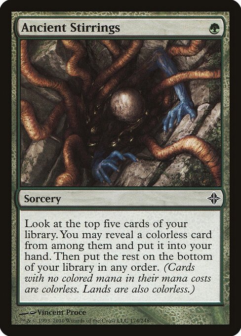 Ancient Stirrings card from ROE #174
