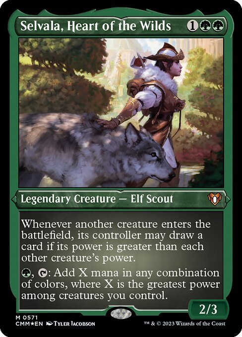 Selvala, Heart of the Wilds card from CMM #571