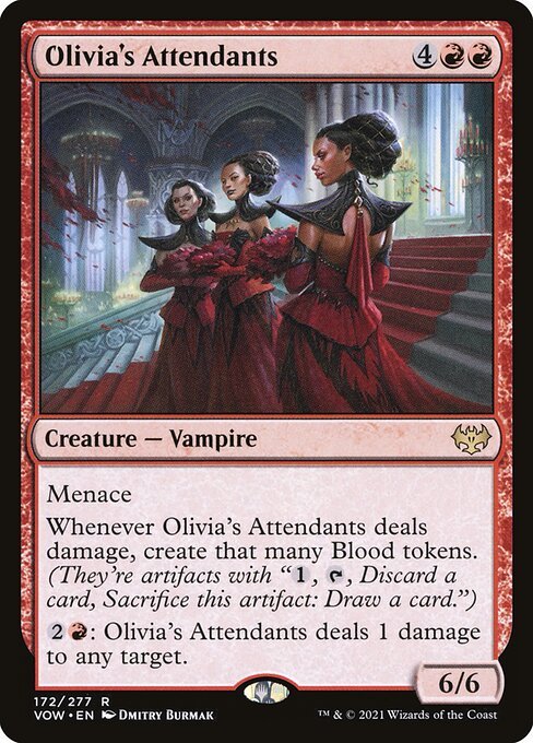 Olivia's Attendants card from VOW #172