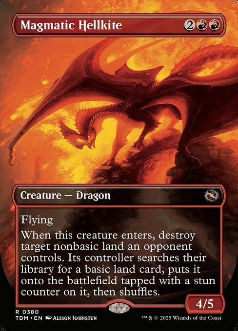 Magmatic Hellkite card from TDM #380