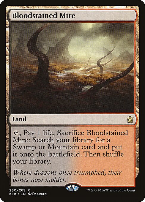 Bloodstained Mire card from KTK #230