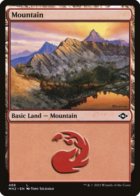 Mountain (488) card from MH2 #488