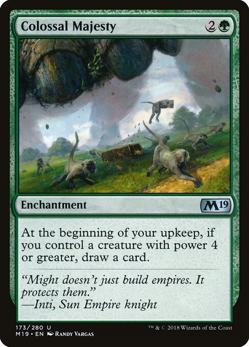 Colossal Majesty card from M19 #173