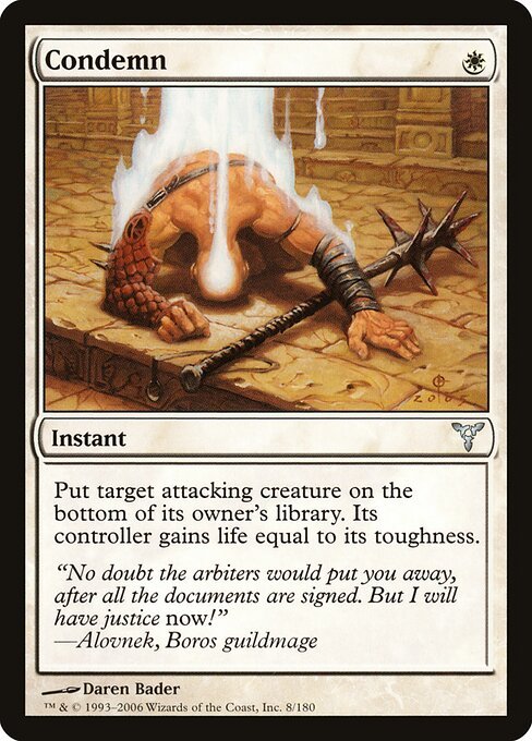 Condemn card from DIS #8