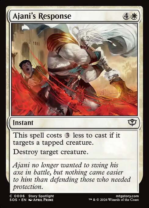 Ajani's Response card from SOS #6