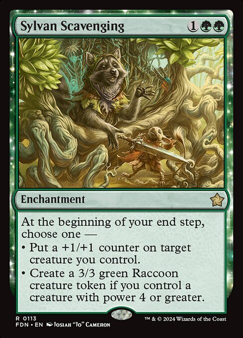 Sylvan Scavenging card from FDN #113