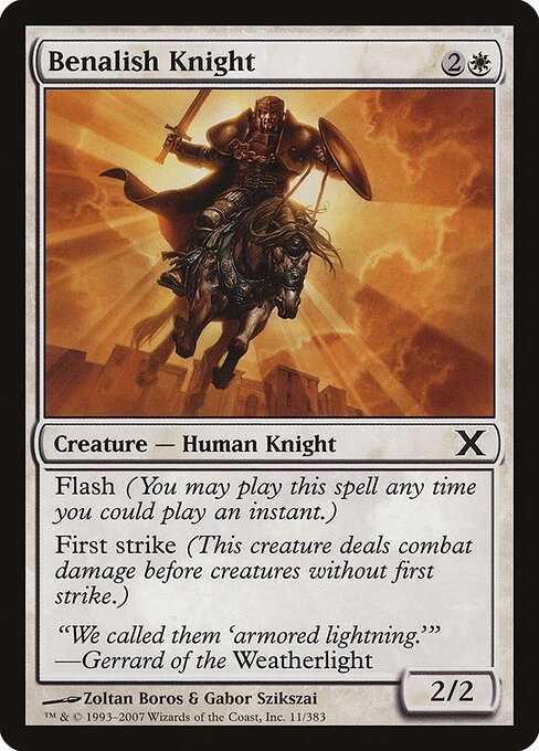 Benalish Knight card from 10E #11