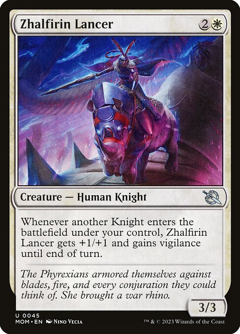 Zhalfirin Lancer card from MOM #45