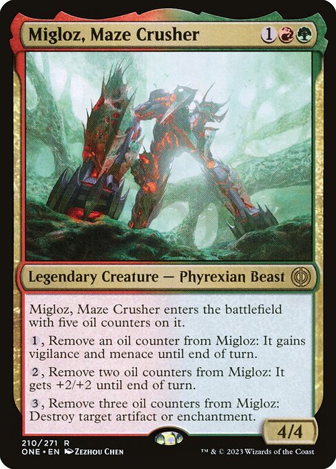 Migloz, Maze Crusher card from ONE #210