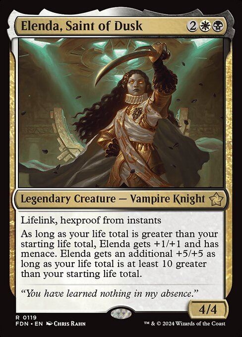 Elenda, Saint of Dusk card from FDN #119