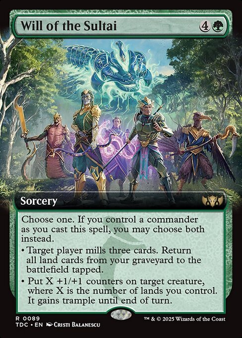 Will of the Sultai card from TDC #89
