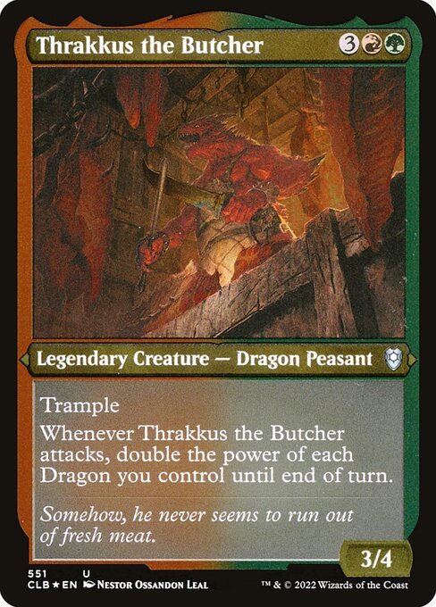 Thrakkus the Butcher card from CLB #551