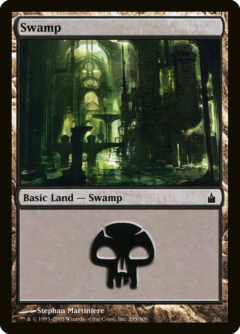 Swamp (295) card from RAV #295