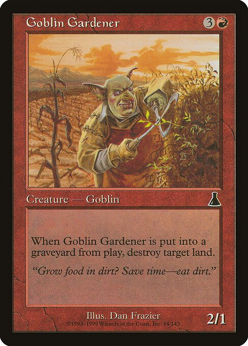 Goblin Gardener card from UDS #84