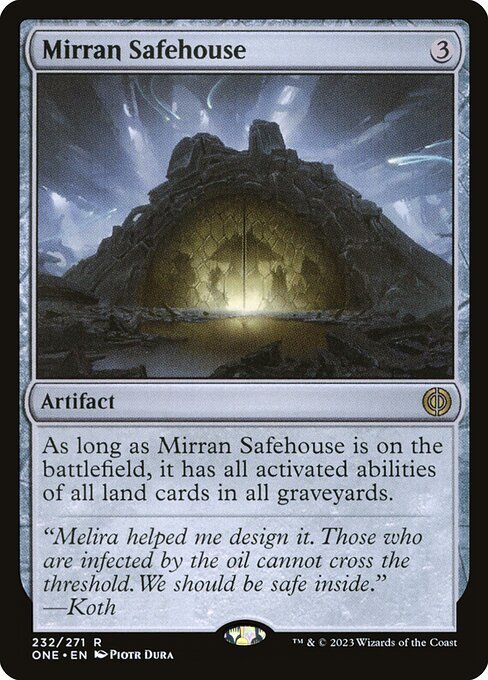 Mirran Safehouse card from ONE #232