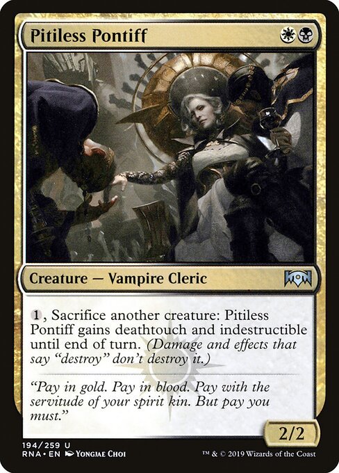 Pitiless Pontiff card from RNA #194