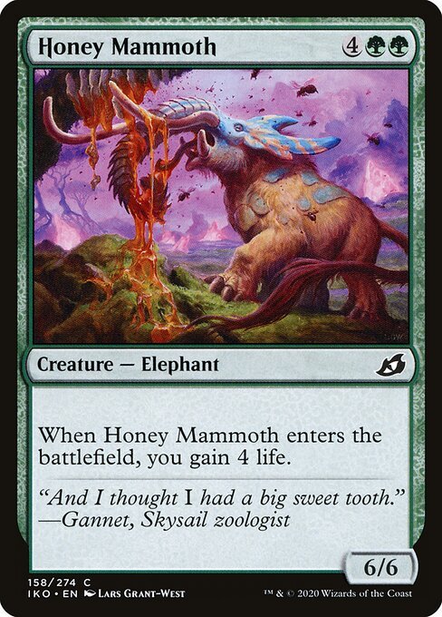 Honey Mammoth card from IKO #158