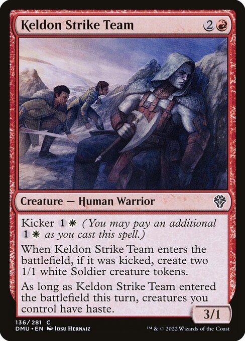Keldon Strike Team card from DMU #136