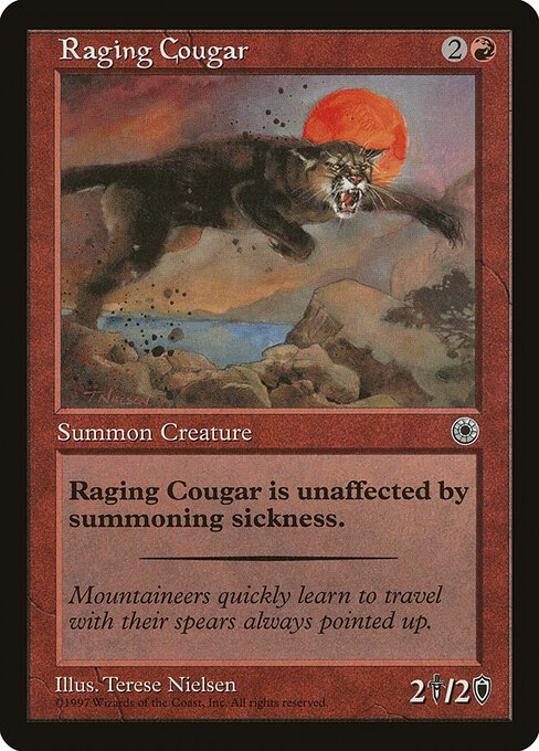 Raging Cougar card from POR #product-753