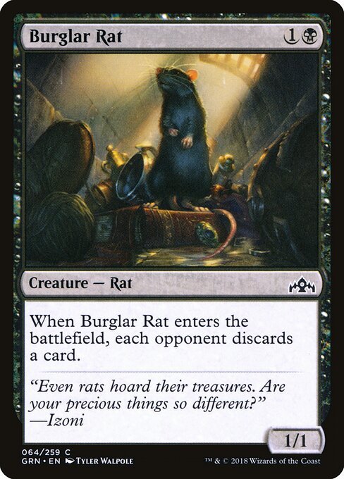 Burglar Rat card from GRN #64