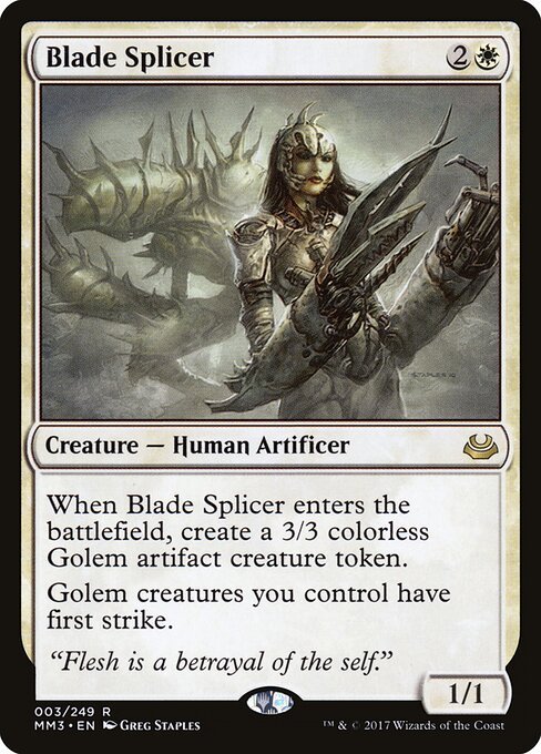 Blade Splicer card from MM3 #3