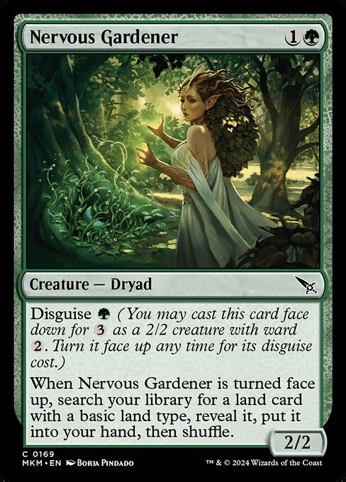 Nervous Gardener card from MKM #169