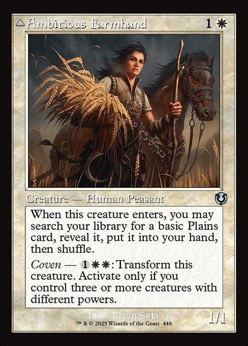 Ambitious Farmhand card from INR #448