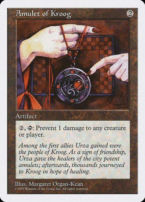 Amulet of Kroog card from 5ED #product-2019