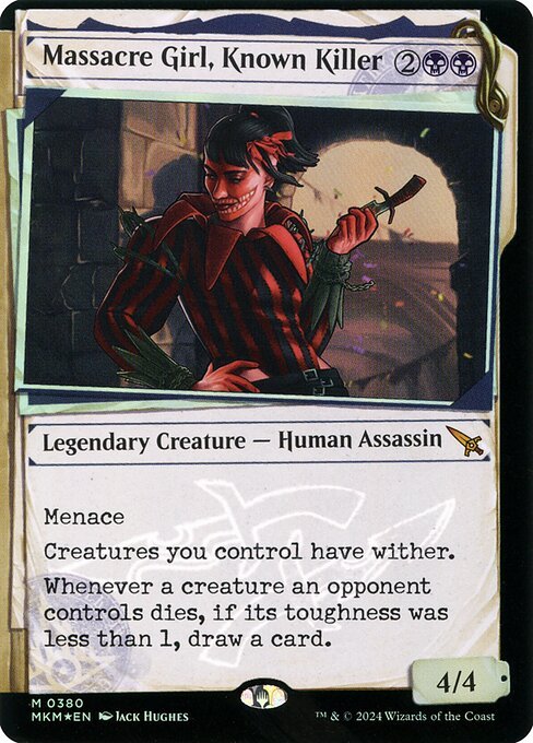 Massacre Girl, Known Killer card from MKM #380