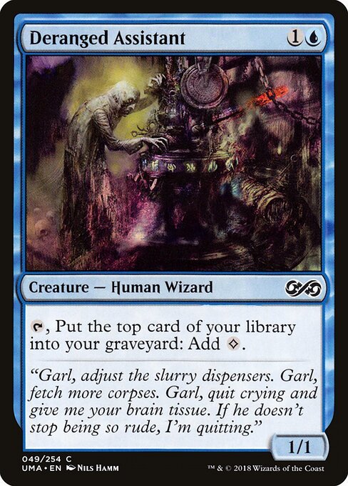Deranged Assistant card from UMA #49