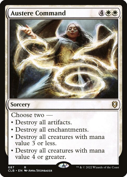 Austere Command card from CLB #687