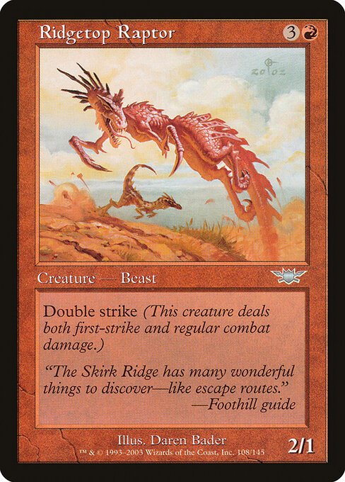 Ridgetop Raptor card from LGN #108