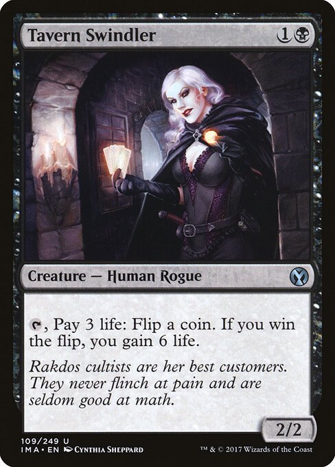 Tavern Swindler card from IMA #109