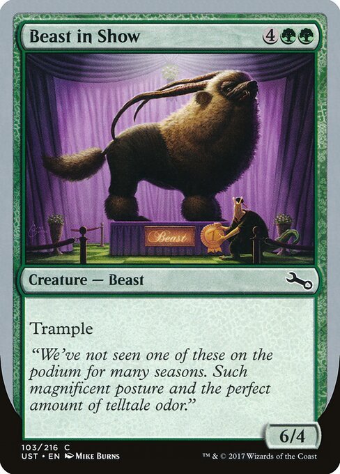 Beast in Show card from UST #103