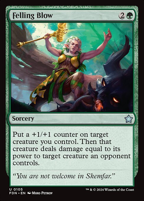 Felling Blow card from FDN #105