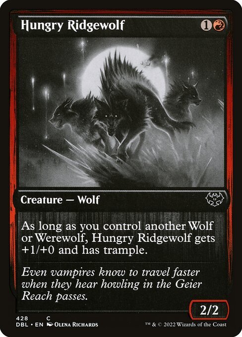 Hungry Ridgewolf card from DBL #428