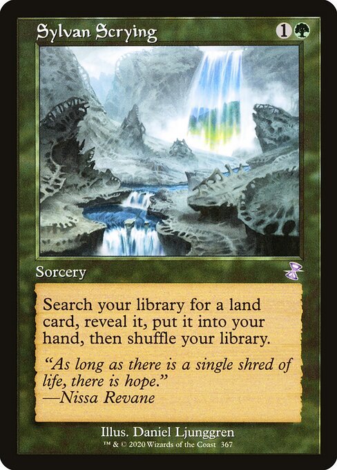 Sylvan Scrying card from TSR #367