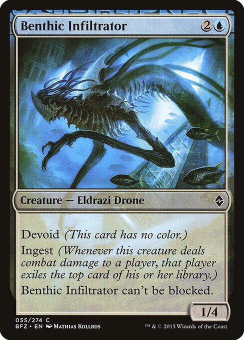 Benthic Infiltrator card from BFZ #55