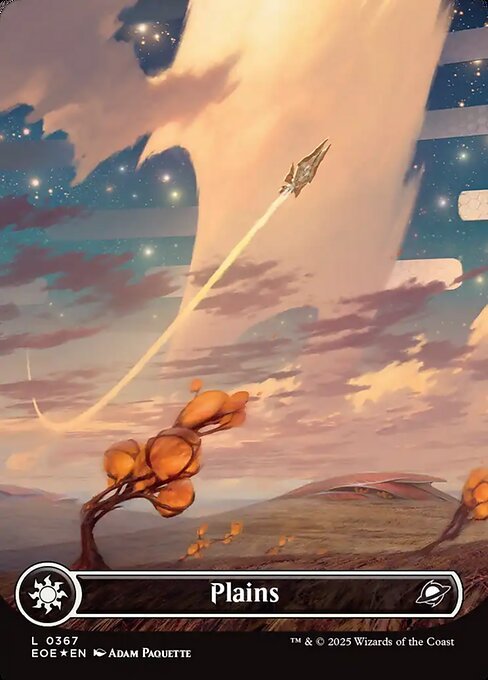 Plains (0367) (Borderless) (Galaxy Foil) card from EOE #367