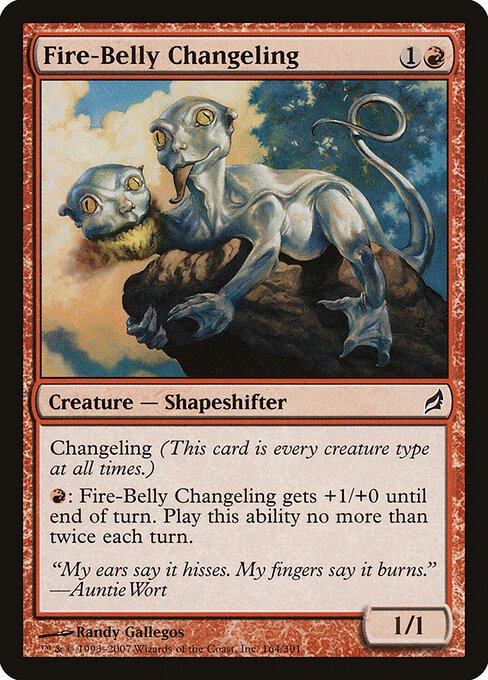 Fire-Belly Changeling card from LRW #164