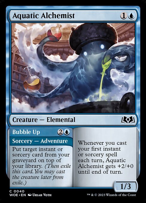 Aquatic Alchemist card from WOE #40