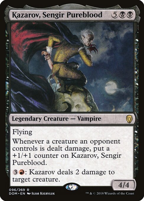 Kazarov, Sengir Pureblood card from DOM #96