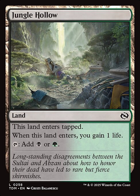 Jungle Hollow card from TDM #258
