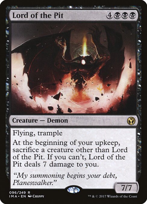 Lord of the Pit card from IMA #96