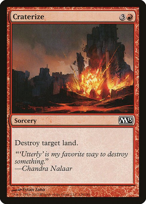 Craterize card from M13 #126
