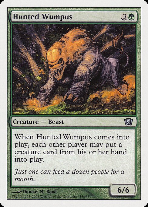 Hunted Wumpus card from 8ED #258