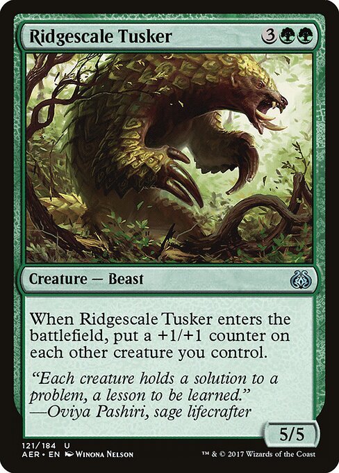 Ridgescale Tusker card from AER #121