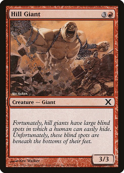 Hill Giant card from 10E #212